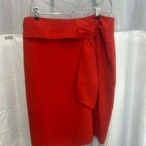 Red pencil skirt - new